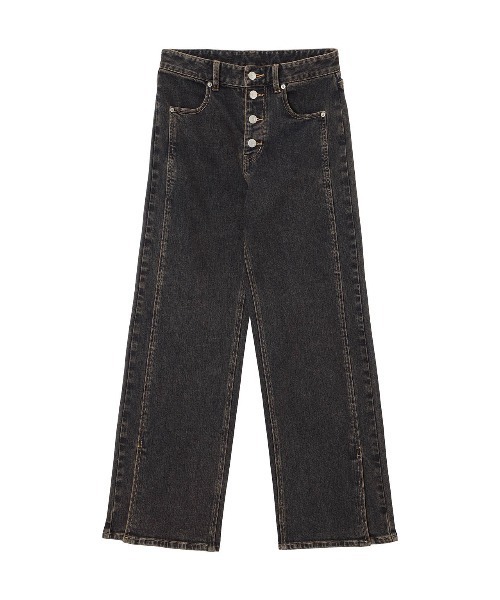 ALEXIA STAM(アリシアスタン)の「Slit Hem Denim Pants /フィルターデニム(デニムパンツ・レディース・ブルー/ブルー系その他・0/1/2/3)」の15枚目の写真
