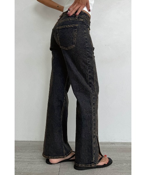ALEXIA STAM(アリシアスタン)の「Slit Hem Denim Pants /フィルターデニム(デニムパンツ・レディース・ブルー/ブルー系その他・0/1/2/3)」の7枚目の写真