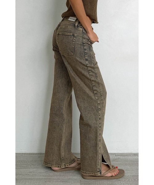 ALEXIA STAM(アリシアスタン)の「Slit Hem Denim Pants /フィルターデニム(デニムパンツ・レディース・ブルー/ブルー系その他・0/1/2/3)」の14枚目の写真