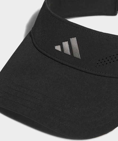 adidas(アディダス)の「メタルロゴ テックバイザー【adidas Golf/アディダスゴルフ】(サンバイザー・メンズ・ブラック・MEDIUM/LARGE)」の3枚目の写真