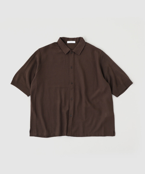 B.C STOCK(ベーセーストック)の「ニットコンビシャツ(シャツ/ブラウス・メンズ・ホワイト/ブラウン/ピンク・LARGE/MEDIUM)」の2枚目の写真