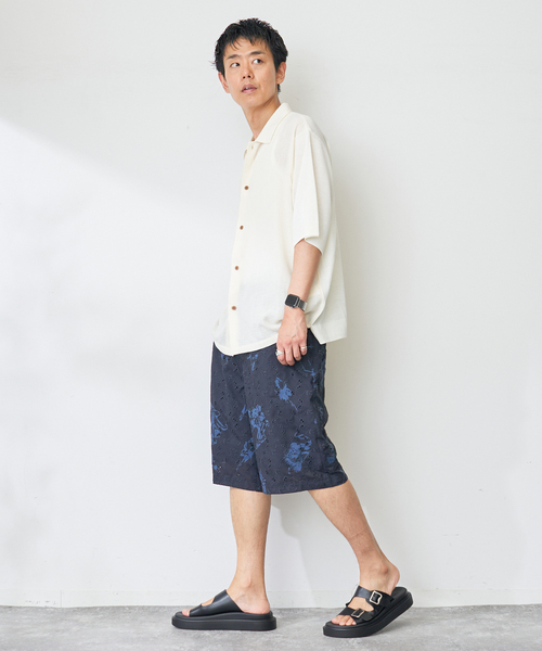 B.C STOCK(ベーセーストック)の「ニットコンビシャツ(シャツ/ブラウス・メンズ・ホワイト/ブラウン/ピンク・LARGE/MEDIUM)」の5枚目の写真
