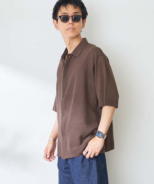 B.C STOCK(ベーセーストック)の「ニットコンビシャツ(シャツ/ブラウス・メンズ・ホワイト/ブラウン/ピンク・LARGE/MEDIUM)」の19枚目の写真
