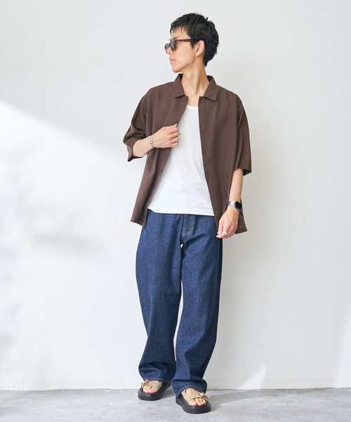 B.C STOCK(ベーセーストック)の「ニットコンビシャツ(シャツ/ブラウス・メンズ・ホワイト/ブラウン/ピンク・LARGE/MEDIUM)」の22枚目の写真