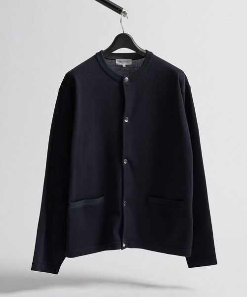 ABAHOUSE(アバハウス)の「ストレッチニット クルーネックカーディガン(カーディガン/ボレロ・メンズ・ベージュ/ダークネイビー/レッド・46/48)」の2枚目の写真