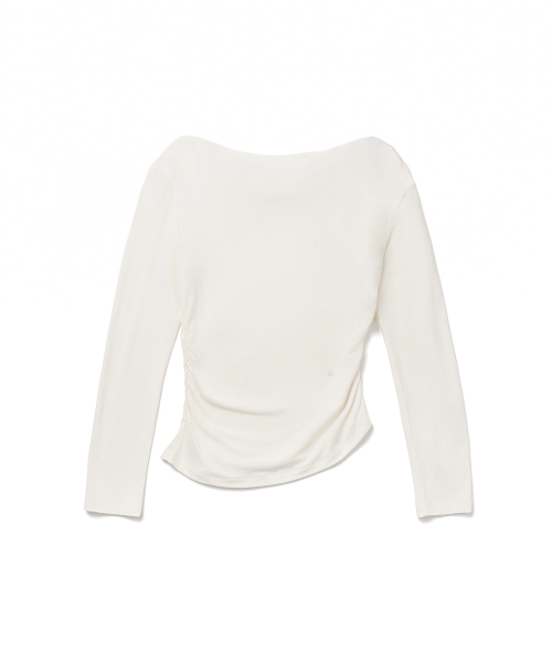 TTUDEMENT(トュードメント)の「DRAPED JERSEY BLOUSE_IVORY(シャツ/ブラウス・レディース・その他・FREE)」の4枚目の写真