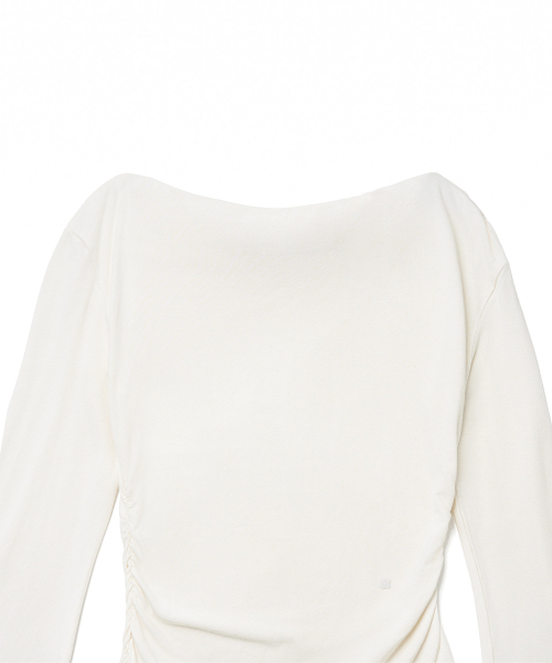 TTUDEMENT(トュードメント)の「DRAPED JERSEY BLOUSE_IVORY(シャツ/ブラウス・レディース・その他・FREE)」の6枚目の写真