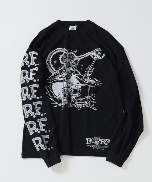 RAT FINK(ラットフィンク)の「RAT FINK / ラットフィンク 別注 グラフィック ロンT(Tシャツ/カットソー・メンズ・ホワイト/ブラウン/ブラック・MEDIUM/LARGE)」の4枚目の写真
