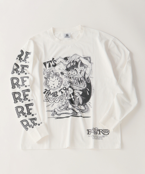 RAT FINK(ラットフィンク)の「RAT FINK / ラットフィンク 別注 グラフィック ロンT(Tシャツ/カットソー・メンズ・ホワイト/ブラウン/ブラック・MEDIUM/LARGE)」の8枚目の写真