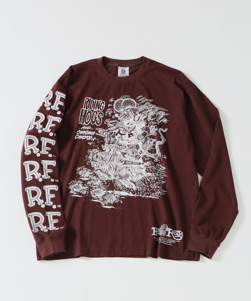 RAT FINK(ラットフィンク)の「RAT FINK / ラットフィンク 別注 グラフィック ロンT(Tシャツ/カットソー・メンズ・ホワイト/ブラウン/ブラック・MEDIUM/LARGE)」の14枚目の写真
