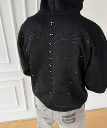 WESTBOY（ウエストボーイ）の「Y2K トライバル刺繍 スタッズ パーカー  WO26W7TP24（パーカー）」