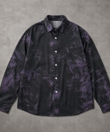 Blue Eclipse オーバーサイズ総柄シャツ
