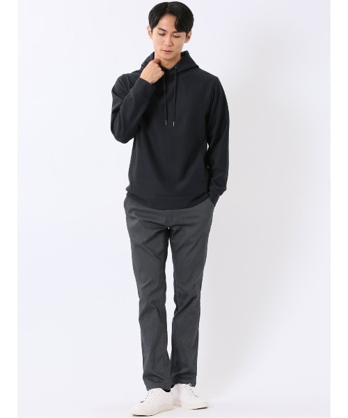 m.f.editorial(エムエフエディトリアル)の「パンツ メンズ ストレッチ スリム トラウザー テーパード カルゼ クロスストレッチ(チノパンツ・メンズ・グレー/カーキ/ネイビー・S/LARGE/X-LARGE/MEDIUM)」の10枚目の写真