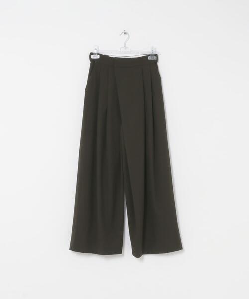LAATO(ラート)の「wrap wide tack pants(その他パンツ・レディース・ダークブラウン/アイボリー/ライトカーキ・FREE/TALL)」の8枚目の写真