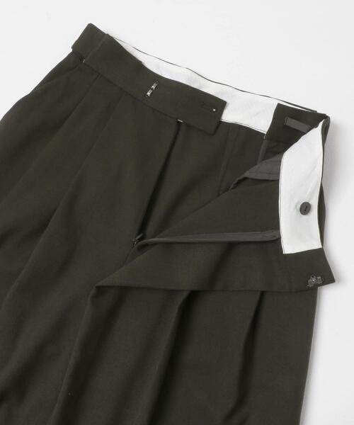 LAATO(ラート)の「wrap wide tack pants(その他パンツ・レディース・ダークブラウン/アイボリー/ライトカーキ・FREE/TALL)」の9枚目の写真
