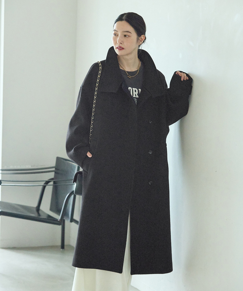journal standard L'essage(ジャーナルスタンダードレサージュ)の「MANTECO スタンドコート(その他アウター・レディース・ベージュ/ブラック/カーキ・36/38)」の7枚目の写真