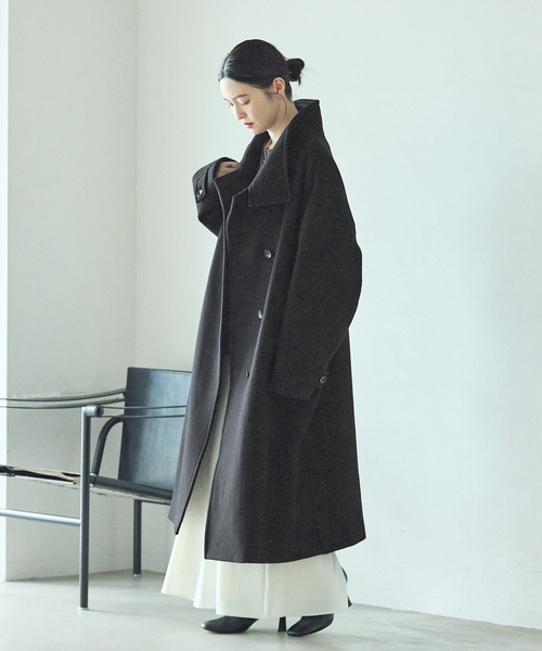 journal standard L'essage(ジャーナルスタンダードレサージュ)の「MANTECO スタンドコート(その他アウター・レディース・ベージュ/ブラック/カーキ・36/38)」の8枚目の写真