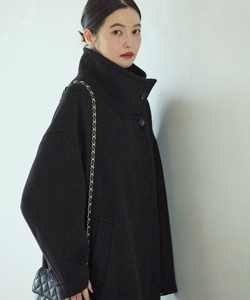 journal standard L'essage(ジャーナルスタンダードレサージュ)の「MANTECO スタンドコート(その他アウター・レディース・ベージュ/ブラック/カーキ・36/38)」の11枚目の写真
