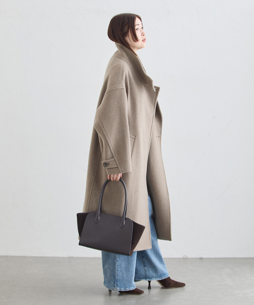 journal standard L'essage(ジャーナルスタンダードレサージュ)の「MANTECO スタンドコート(その他アウター・レディース・ベージュ/ブラック/カーキ・36/38)」の13枚目の写真