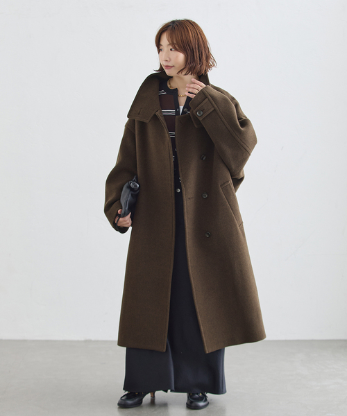 journal standard L'essage(ジャーナルスタンダードレサージュ)の「MANTECO スタンドコート(その他アウター・レディース・ベージュ/ブラック/カーキ・36/38)」の16枚目の写真