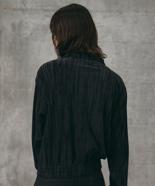 Confirm(コンファーム)の「Crushed Velvet Blouson / クラッシュベルベットブルゾン メンズ レディース ユニセックス(ブルゾン・メンズ・ネイビー/ブラック・M/S/L)」の14枚目の写真