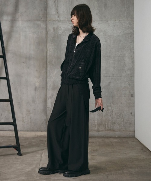 Confirm(コンファーム)の「Crushed Velvet Blouson / クラッシュベルベットブルゾン メンズ レディース ユニセックス(ブルゾン・メンズ・ネイビー/ブラック・M/S/L)」の17枚目の写真