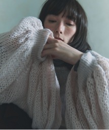 Sheer Balloon Sleeve Knit