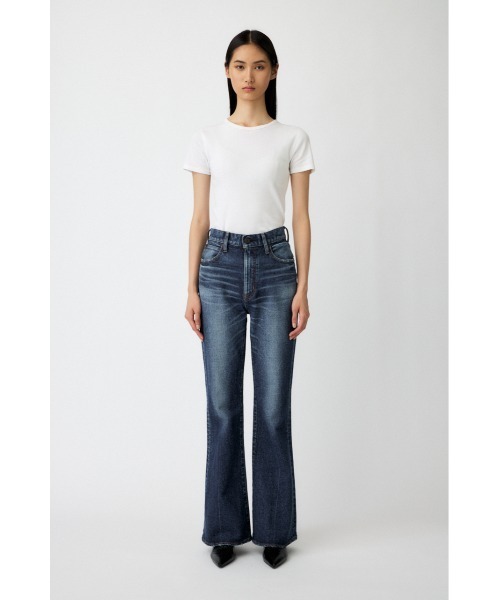 MOUSSY(マウジー)の「【シリーズ累計24万本販売】MVS D/BLU FLARE(デニムパンツ・レディース・ダークブルー・27inch/26inch/23inch/22inch/24inch/25inch/28inch)」の7枚目の写真