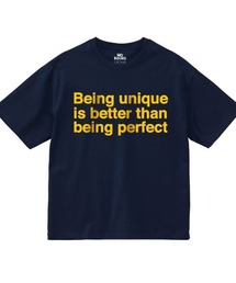 NOBOUND（ノーバウンド） 半袖Tシャツ メッセージ ロゴ プリント ボックスシルエット トップス カットソー メンズ ユニセックス