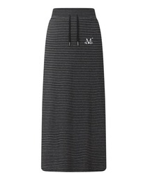 A'GEM/9 × .kom 『MUCENT/ムセント』LAMU MELTING STRIPE LONG SKIRT/LAMU ボーダーロングスカート