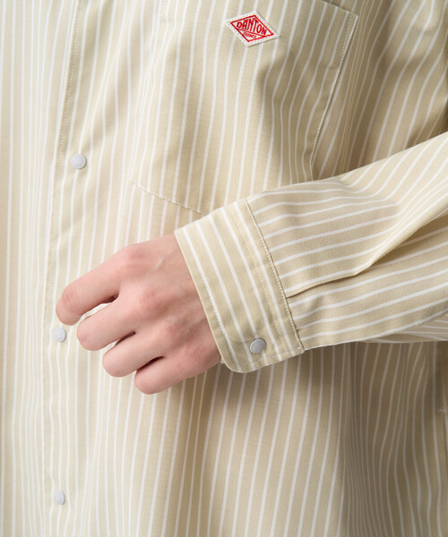 DANTON(ダントン)の「Women's Oxford Classic Collar Dress(ワンピース・レディース・グリーン系その他/ベージュ系その他・36)」の7枚目の写真