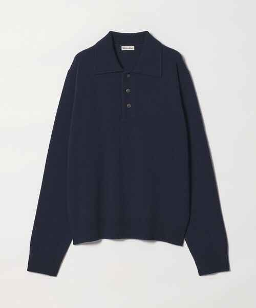 Steven Alan(スティーブンアラン)の「<Steven Alan>ウール カシミヤ ポロカラー ニット(ニット/セーター・レディース・ブラウン/ライトピンク/グレー/オフホワイト/ネイビー・FREE)」の5枚目の写真