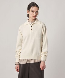 <Steven Alan>ウール カシミヤ ポロカラー ニット