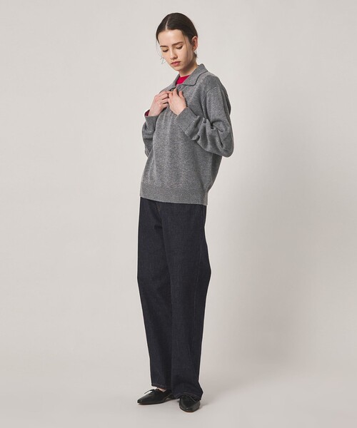 Steven Alan(スティーブンアラン)の「<Steven Alan>ウール カシミヤ ポロカラー ニット(ニット/セーター・レディース・ブラウン/ライトピンク/グレー/オフホワイト/ネイビー・FREE)」の18枚目の写真