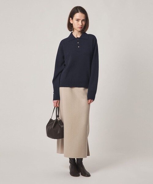 Steven Alan(スティーブンアラン)の「<Steven Alan>ウール カシミヤ ポロカラー ニット(ニット/セーター・レディース・ブラウン/ライトピンク/グレー/オフホワイト/ネイビー・FREE)」の20枚目の写真