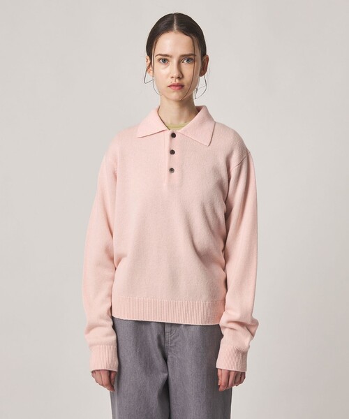 Steven Alan(スティーブンアラン)の「<Steven Alan>ウール カシミヤ ポロカラー ニット(ニット/セーター・レディース・ブラウン/ライトピンク/グレー/オフホワイト/ネイビー・FREE)」の21枚目の写真