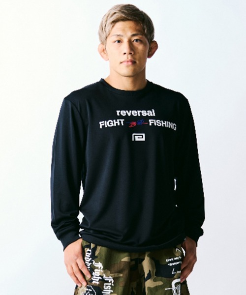 reversal.dogi.design.works(リバーサル・ドーギ・デザイン・ワークス)の「<reversal/リバーサル>FF DRY LONG SLEEVE(Tシャツ/カットソー・メンズ・ブラック/ホワイト・M/XL/L/2XL)」の2枚目の写真