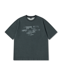 ヴィンテージグラデーションロゴ半袖Tシャツ