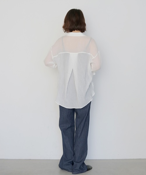 cheriella(シェリエラ)の「【cheriella】ヴィンテージライクストライプストレートデニム VINTAGE-LIKE STRIPE STRAIGHT DENIM(デニムパンツ・レディース・ブルー/インディゴブルー・M/S)」の22枚目の写真