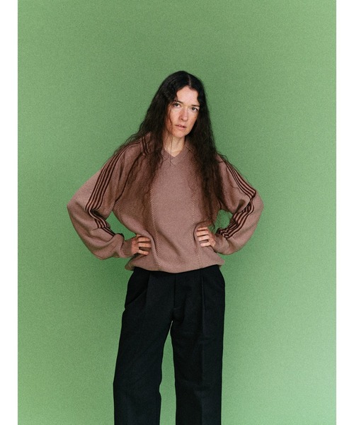 RICE NINE TEN(ライスナインテン)の「KNITTING GAME SHIRT(ニット/セーター・メンズ・ブルー/ベージュ/ダークグレー・MEDIUM/LARGE)」の3枚目の写真