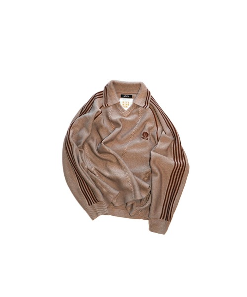 RICE NINE TEN(ライスナインテン)の「KNITTING GAME SHIRT(ニット/セーター・メンズ・ブルー/ベージュ/ダークグレー・MEDIUM/LARGE)」の9枚目の写真