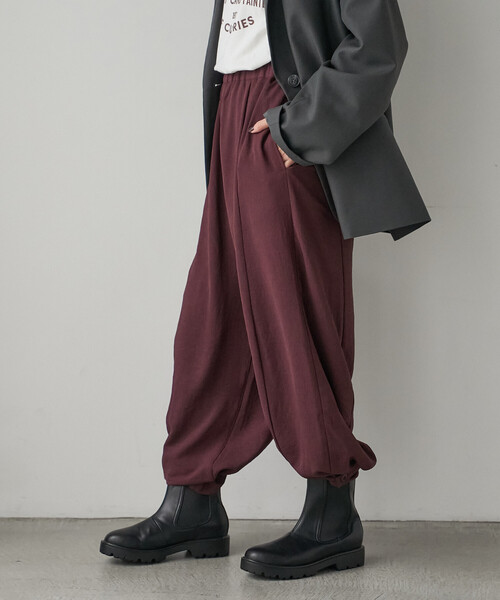 FREAK'S STORE(フリークスストア)の「とろみバルーンパンツ/ジョーゼット バルーンパンツ(その他パンツ・レディース・キャメル/ブラック/ワインレッド・フリ-)」の15枚目の写真