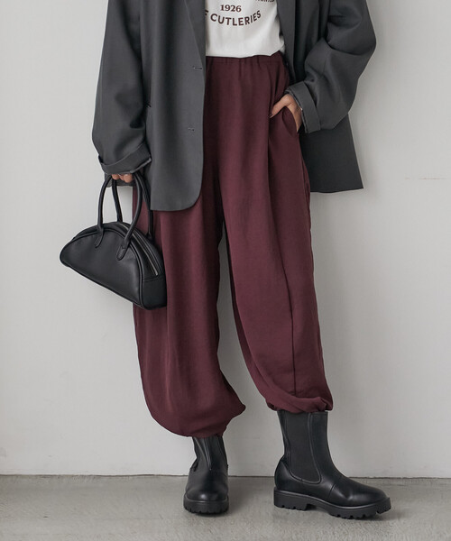 FREAK'S STORE(フリークスストア)の「とろみバルーンパンツ/ジョーゼット バルーンパンツ(その他パンツ・レディース・キャメル/ブラック/ワインレッド・フリ-)」の17枚目の写真