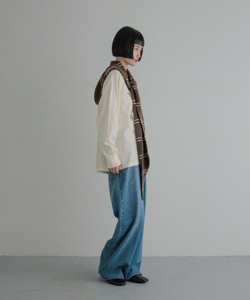 LOWRYS FARM(ローリーズファーム)の「ピグメントロゴLS 1080412(Tシャツ/カットソー・レディース・チャコールグレー/アイボリー/ピンク・FREE)」の9枚目の写真
