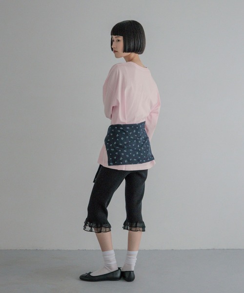 LOWRYS FARM(ローリーズファーム)の「ピグメントロゴLS 1080412(Tシャツ/カットソー・レディース・チャコールグレー/アイボリー/ピンク・FREE)」の12枚目の写真