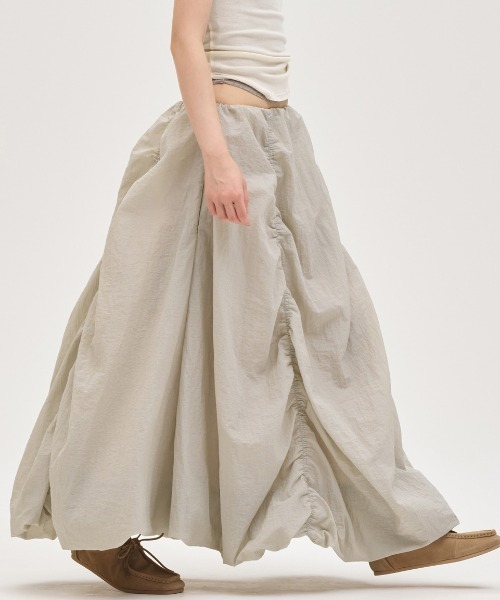 TODAYFUL（トゥデイフル）の「Nylon Ripstop Skirt（スカート・レディース・インディゴブルー/アイボリー/セージグリーン・36inch/38inch）」の3枚目の写真
