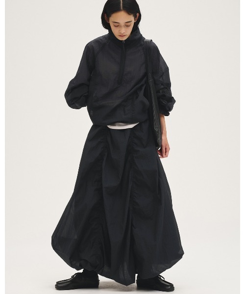 TODAYFUL（トゥデイフル）の「Nylon Ripstop Skirt（スカート・レディース・インディゴブルー/アイボリー/セージグリーン・36inch/38inch）」の8枚目の写真