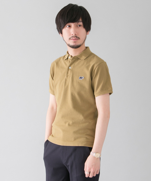 URBAN RESEARCH(アーバンリサーチ)の「Scye×UR 別注鹿の子POLO(ポロシャツ・メンズ・ネイビー/カーキ/ホワイト・38/36)」の1枚目の写真