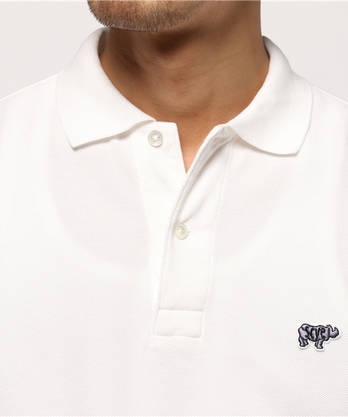 URBAN RESEARCH(アーバンリサーチ)の「Scye×UR 別注鹿の子POLO(ポロシャツ・メンズ・ネイビー/カーキ/ホワイト・38/36)」の6枚目の写真