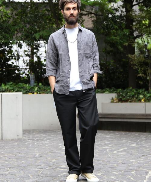 BEAUTY&YOUTH UNITED ARROWS（ビューティーアンドユースユナイテッドアローズ）の「BY ∴ TR 1P ワイドパンツ揮毫◆（スラックス・メンズ・ブラック・X-LARGE/LARGE/SMALL/MEDIUM）」の6枚目の写真